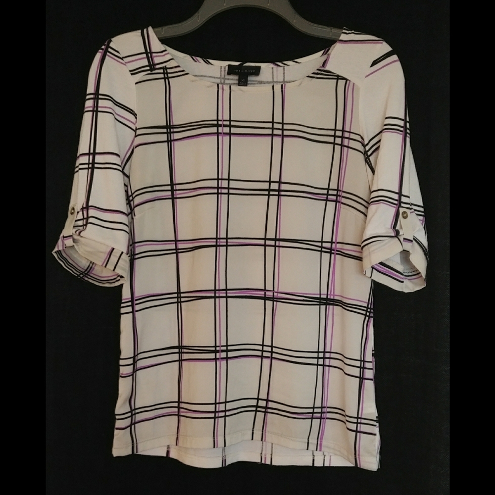 The Limited Plaid Top